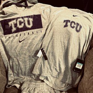 Nike / TCU Hoodie, T-Shirt, & Pants Combo / Set Size Small